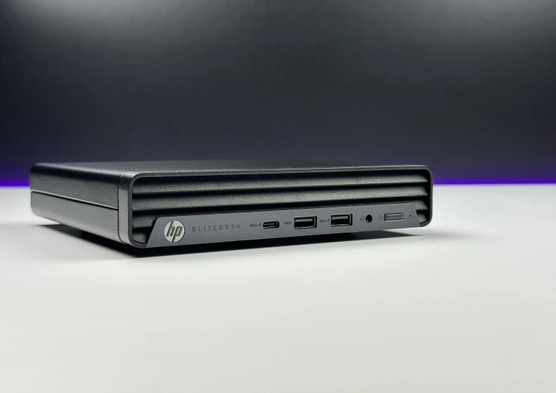 HP EliteDesk 805 G6 Mini z Ryzen 5 4650GE i Radeon Graphics. Komputer biznesowy z 2 slotami SODIMM i rozbudową o szybkie dyski M.2 NVMe.