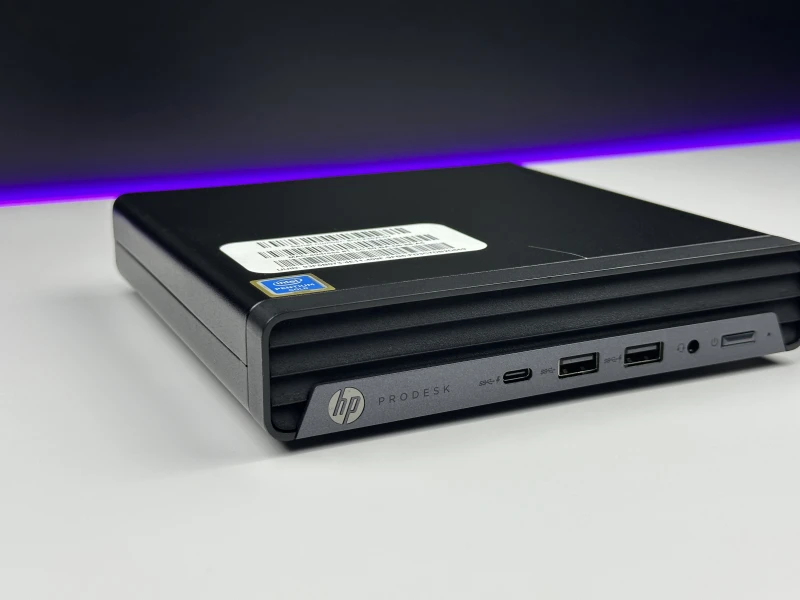 HP ProDesk 400 G6 Mini z Pentium Gold G6400T i Intel UHD Graphics 610. Komputer biurowy z 2 slotami RAM DDR4 i obsługą dysków M.2 NVMe.