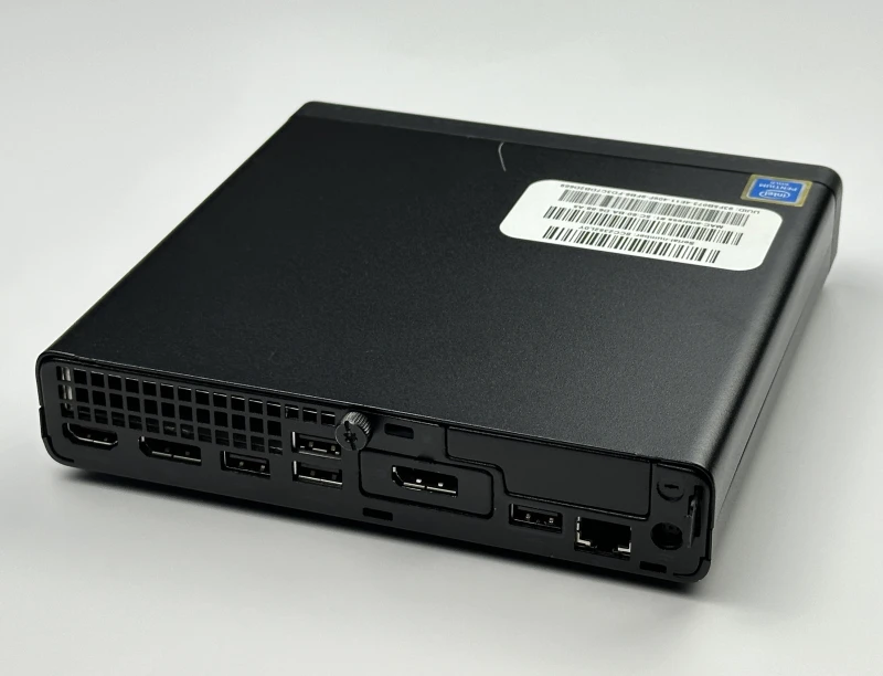 HP ProDesk 400 G6 Mini z Pentium Gold G6400T i Intel UHD Graphics 610. Komputer biurowy z 2 slotami RAM DDR4 i obsługą dysków M.2 NVMe.