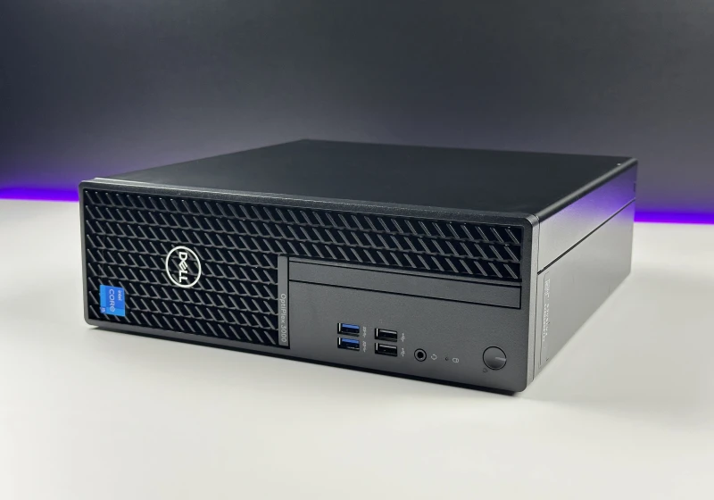 Dell OptiPlex 3000 SFF z procesorem i5-12500 i Intel UHD Graphics 770. Komputer biznesowy z obsługą TPM 2.0 i szerokim zestawem złączy.