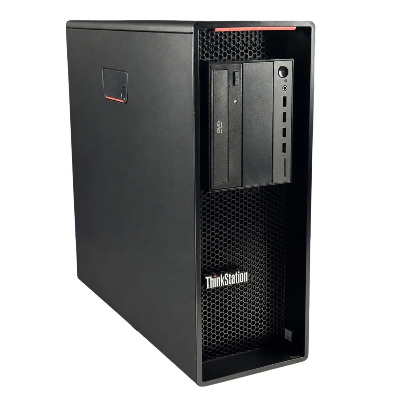 Lenovo ThinkStation P520 Tower z Xeon W-2123, 32GB RAM, SSD 512GB i Quadro P4000. Stacja robocza z dużym potencjałem rozbudowy pamięci.