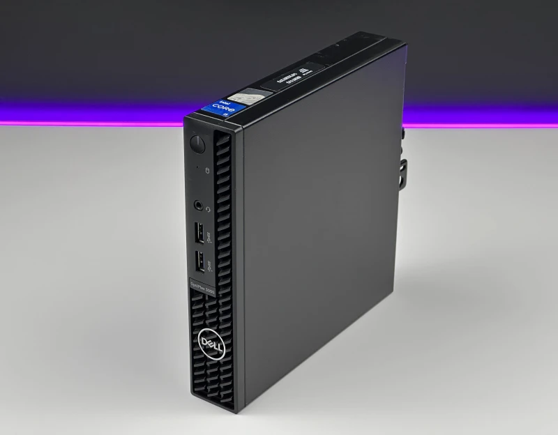 Dell OptiPlex 3000 Micro z procesorem i5-12600T, pamięcią DDR4 i Intel UHD 770. Kompaktowy komputer z Wi-Fi, TPM 2.0.