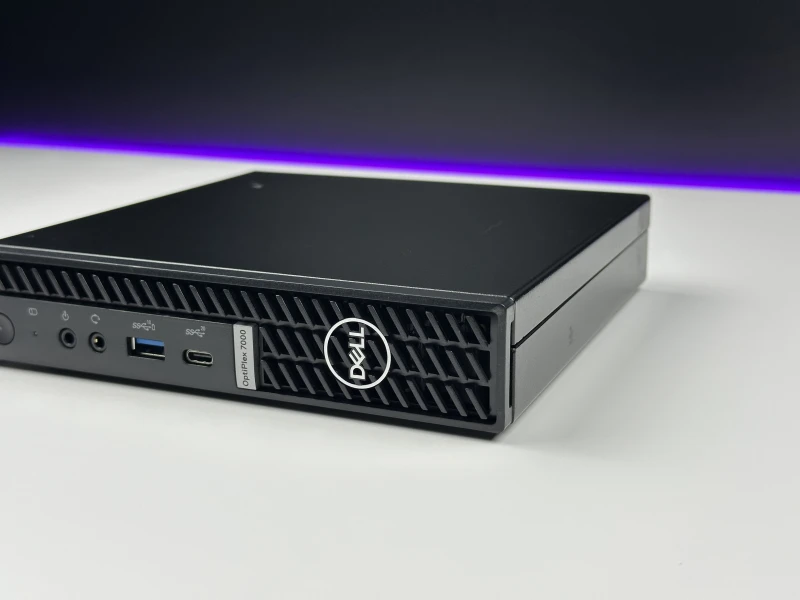 Dell OptiPlex 7000 Micro z procesorem i7-12700 i Intel UHD 770. Konstrukcja z Wi-Fi i możliwością rozbudowy o dwa szybkie dyski M.2 NVMe.