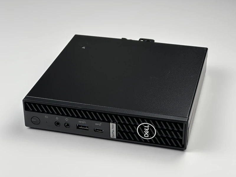 Dell OptiPlex 7000 Micro z procesorem i7-12700 i Intel UHD 770. Konstrukcja z Wi-Fi i możliwością rozbudowy o dwa szybkie dyski M.2 NVMe.