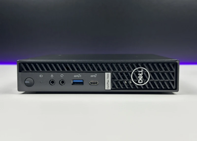 Dell OptiPlex 7000 Micro z procesorem i7-12700 i Intel UHD 770. Konstrukcja z Wi-Fi i możliwością rozbudowy o dwa szybkie dyski M.2 NVMe.