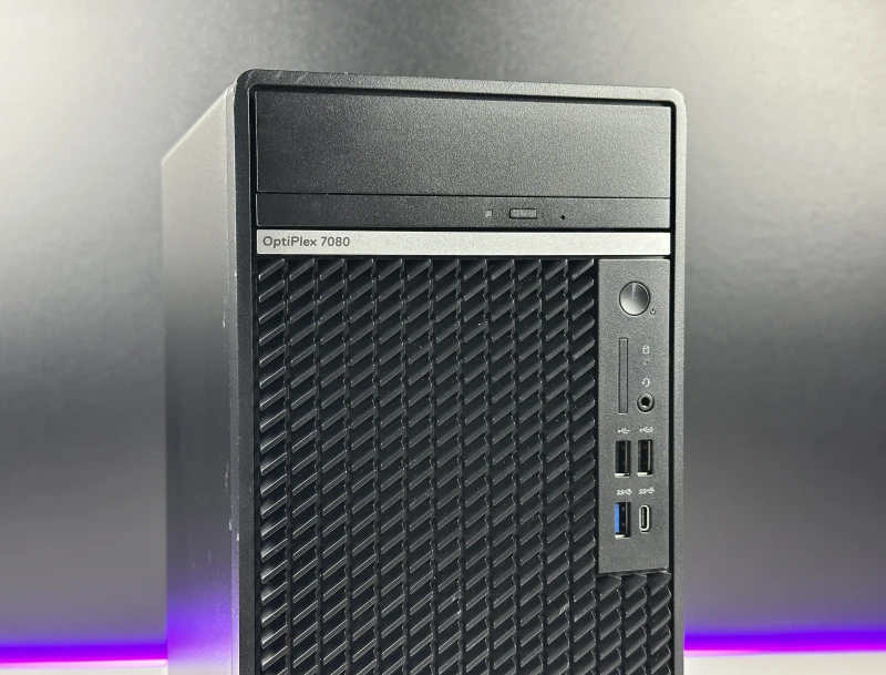 Dell OptiPlex 7080 Mini Tower - procesor i5-10500, Intel UHD Graphics 630, DVD – wydajny komputer biznesowy do biura i pracy wielozadaniowej.