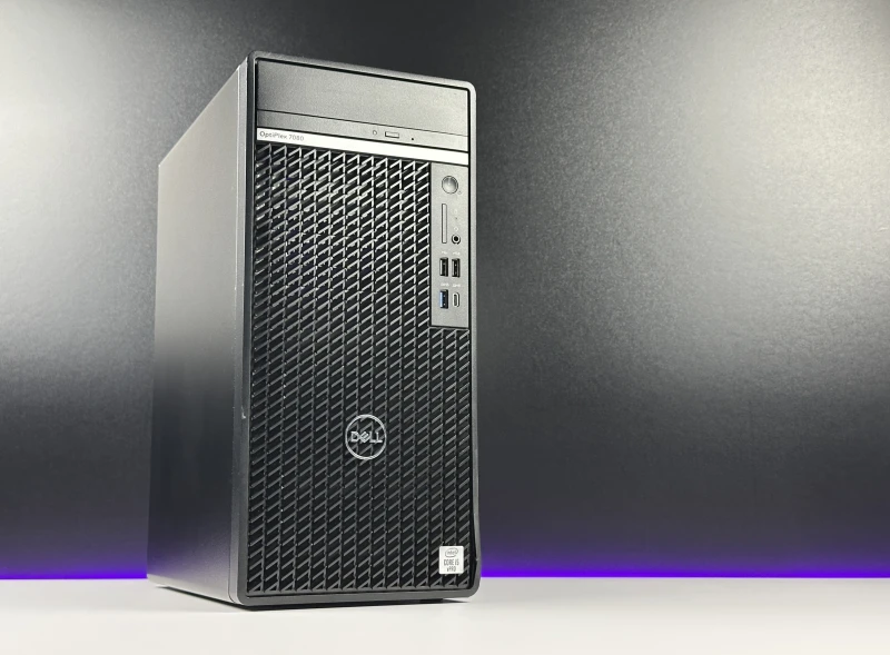 Dell OptiPlex 7080 Mini Tower - procesor i5-10500, Intel UHD Graphics 630, DVD – wydajny komputer biznesowy do biura i pracy wielozadaniowej.